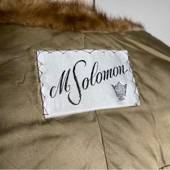 M Solomon Couture Designer Mink Fur Stole Cape Capelet - Picture 5 of 10